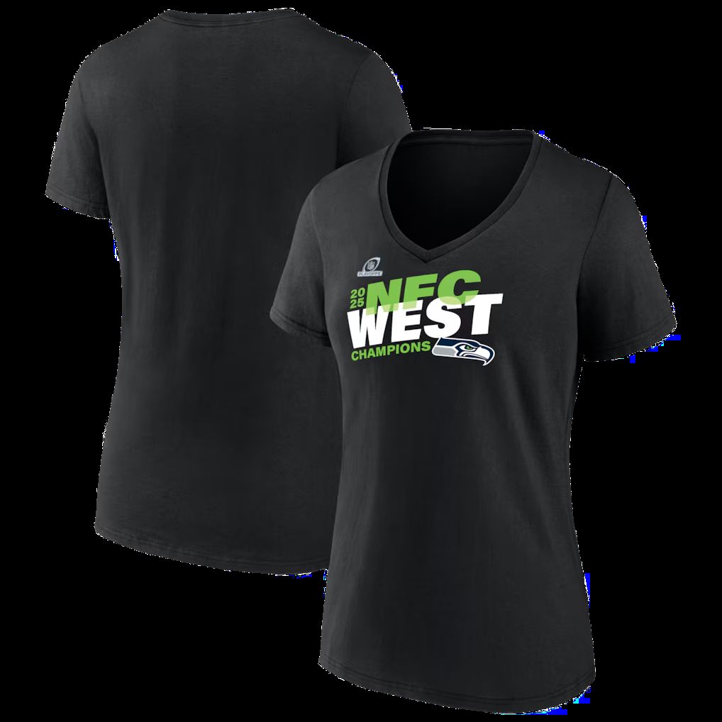 Men 2026 NFL Seattle Seahawks T-shirt black 03